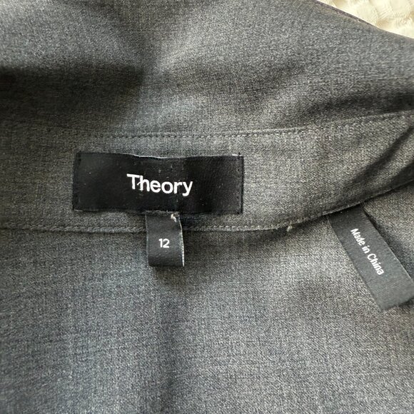 Theory Pleated Shirt Dress (Size 12) - Picture 6 of 11